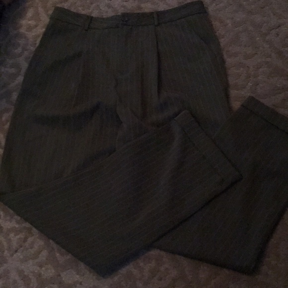 Green pinstripe pants - Picture 4 of 7